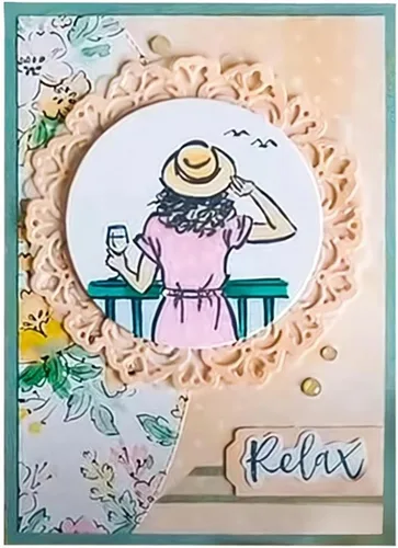 Vista 3 de Juego de sellos y troqueles transparentes para hacer tarjetas, plantillas cortadas para manualidades, álbumes de recortes, álbum de fotos, papel