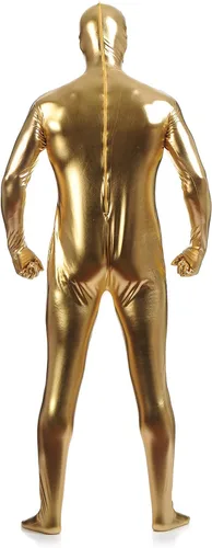 Vista 2 de VSVO Traje de cuerpo completo de Spandex metálico unisex de segunda piel para adultos y niños