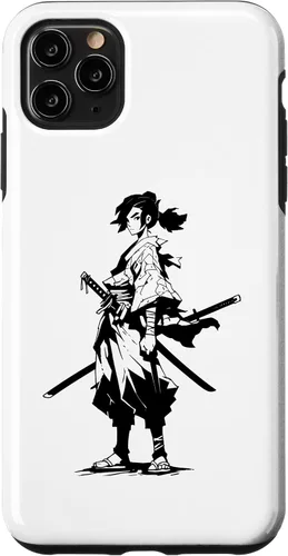 Vista 11 de Funda gráfica japonesa para iPhone 14 Kawaii Manga Samurai Anime Ninja
