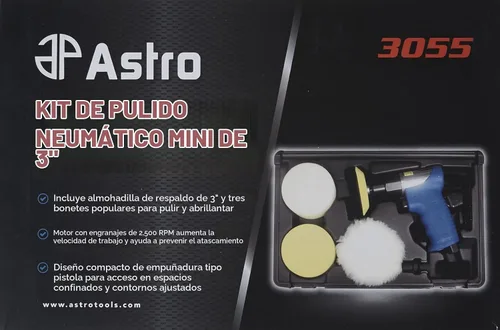 Vista 2 de Astro 3055 - Mini kit de pulido de aire (3 pulgadas)