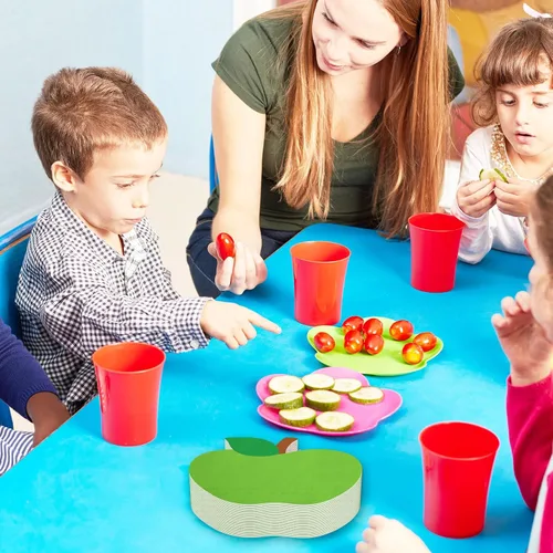 Vista 7 de Whaline Servilletas desechables de papel para el regreso a clases, 100 servilletas desechables para la temporada escolar, almuerzo, cena, primer día