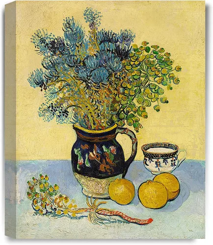 Vista 110 de IPIC - Campo de trigo con cuervos, reproducción artística de Vincent Van Gogh. Lienzo de giclée para decoración del hogar 10#F (20 x 16)