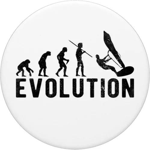 Vista 3 de Windsurf Wind Surf Evolution Funny Vintage PopSockets Swappable PopGrip