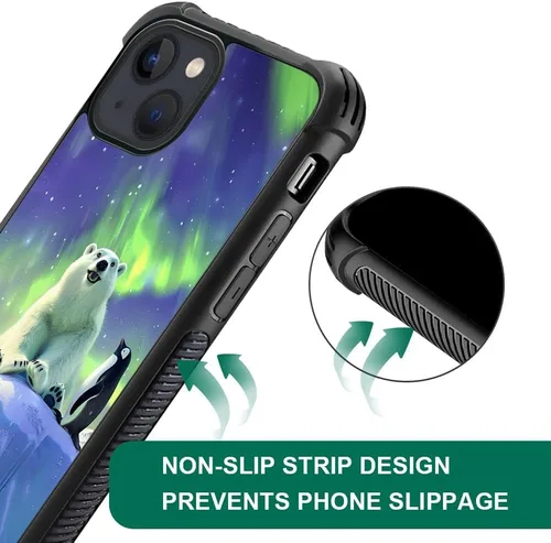 Vista 470 de Funda compatible con iPhone 15, diseño de elefantes africanos, diseño increíble a prueba de golpes, antiarañazos, carcasa trasera de policarbonato