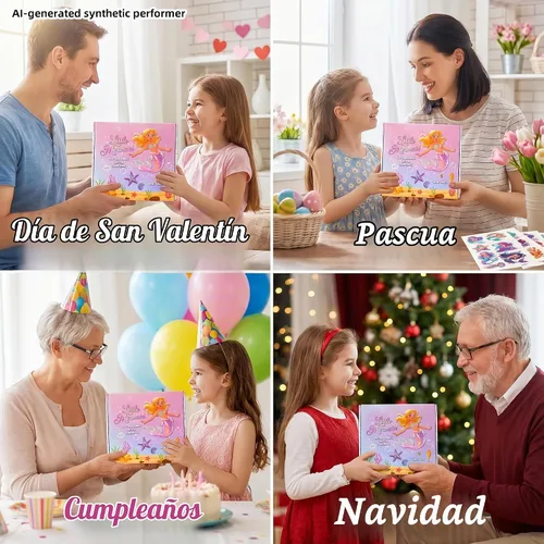 Vista 5 de Clear&Fresh - Bombas de baño de sirena para niños con juguetes sorpresa