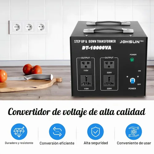 Vista 2 de Transformador Convertidor de Voltaje de 10000W Paso Arriba/Abajo 110V/220V Convertidor de Voltaje USB Transformador Convertidor de Potencia