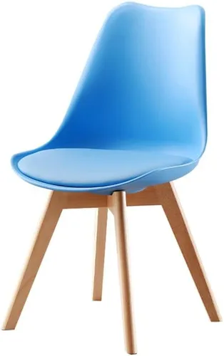 Vista 17 de Sillas de comedor modernas, silla lateral tapizada para el hogar, silla auxiliar para sala de conferencias, silla de comedor, silla de comedor sin