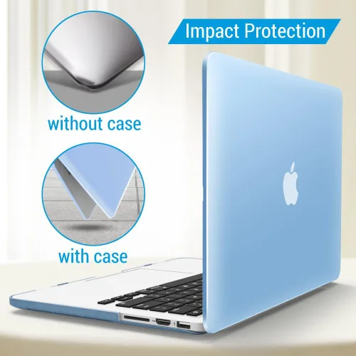 Vista 8 de IBENZER - Compatible con Funda para MacBook Pro de 13 Pulgadas 2015 2014 2013 Finales 2012 A1502 A1425, Carcasa Rígida con Cubierta para Teclado