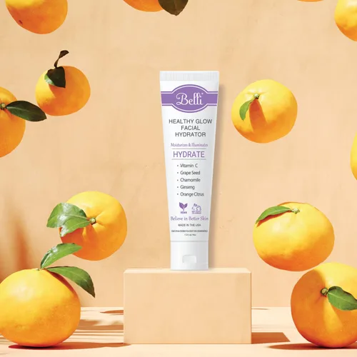 Vista 2 de Belli Skincare Healthy Glow Hidratante facial e hidratante, crema facial con vitamina C para pieles grasas, secas y sensibles, seguro