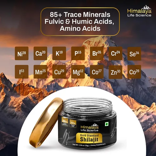 Vista 4 de Resina Shilajit pura Shilajit más potente de la India, grado oro para hombres y mujeres, 75 porciones para aumentar la energía, más de 85