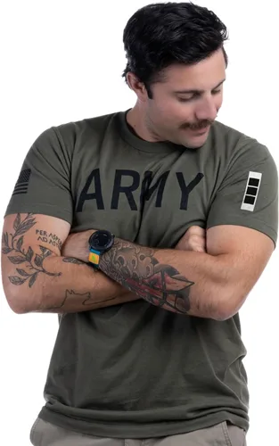 Vista 43 de Army PT Style Shirt - U.S. Military Physical Training Infantry Veteran Workout T-Shirt