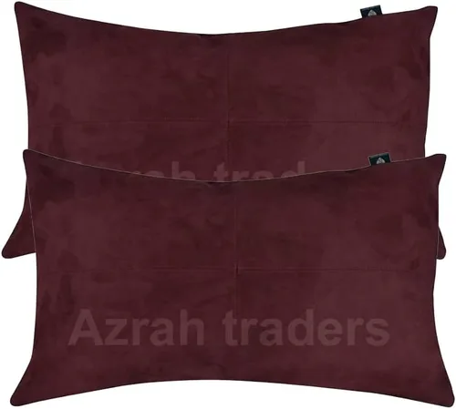 Vista 6 de Funda de almohada de piel de cordero Sued - Funda de cojín para sofá, fundas rectangulares decorativas para sala de estar y dormitorio, 10 x 18