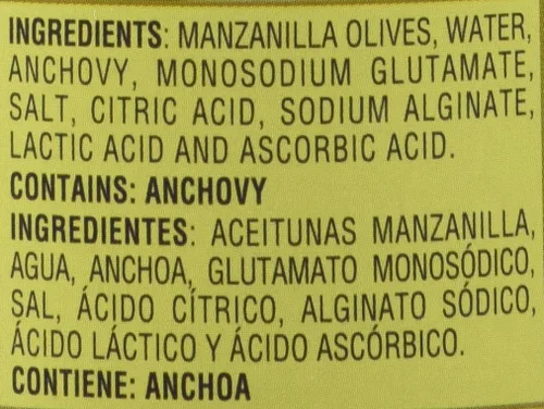 Vista 3 de Goya Anchoas picadas de aceitunas rellenas, 5.25 onzas (paquete de 6)