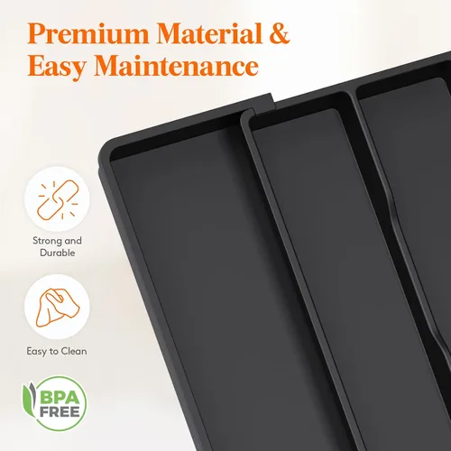 Vista 6 de Lifewit Organizador de cajones y organizador de utensilios, bandeja de cocina expandible para cocina, soporte de cubiertos de plástico ajustable