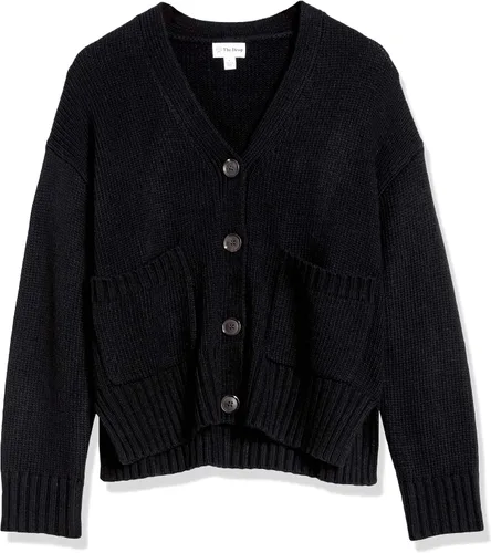 Vista 6 de The Drop Women's Brigitte Chunky Button-Front Pocket Ribbed Cardigan