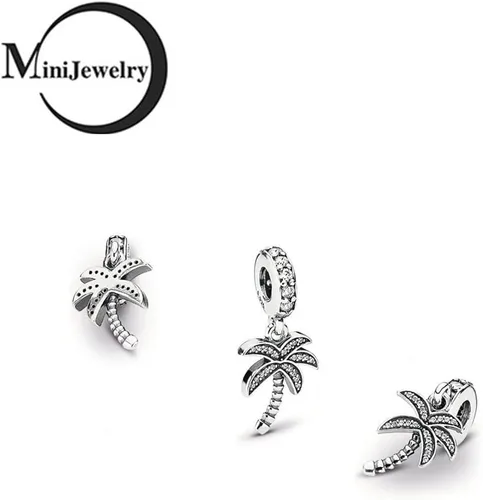 Vista 2 de MiniJewelry Dije colgante de palmera para pulseras, collares, colgantes, regalo para mujeres, niñas, hermana, hija, cumpleaños, Navidad, familia