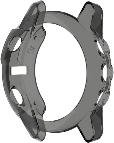 Vista 2 de REYDA Paquete de 2 fundas de reloj compatibles con Garmin Fenix 5X/5X Plus, ultrafinas y suaves de silicona TPU con borde de parachoques, resistente