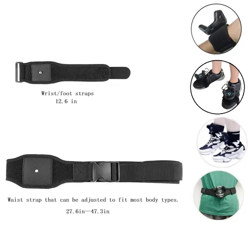 Vista 5 de HTC Vive full body tracker strap with fixed strap for virtual reality motion capture. 1 belt and 4 wrist straps.