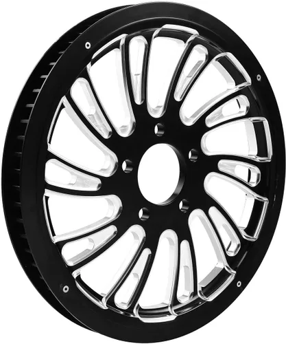 Vista 5 de TCMT Piñón de polea de correa de rueda trasera de 18 x 5.5 pulgadas, apto para Harley Touring CVO Road Glide Electra Glide Road Glide sin ABS