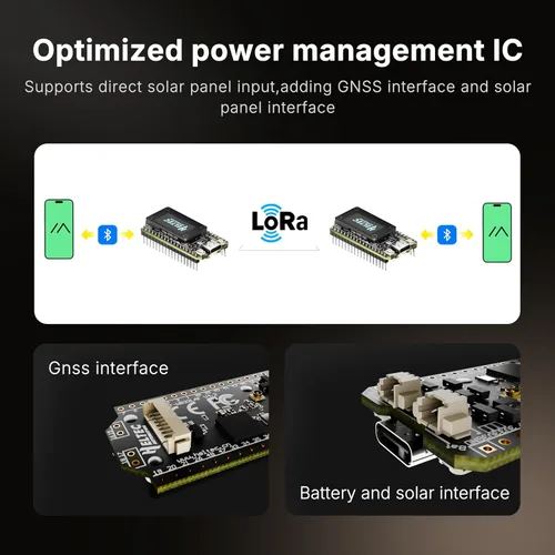 Vista 4 de Heltec ESP32 LoRa V4 - Tablero de desarrollo con pantalla, pre-soldado
