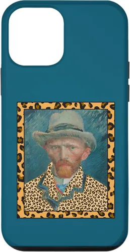 Vista 12 de Funda para iPhone 15 Vincent Van Gogh Leopard Print Frame