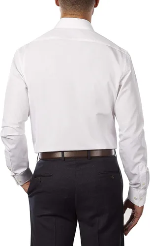 Vista 2 de Van Heusen - Camisa de popelina para hombre color sólido ajustado