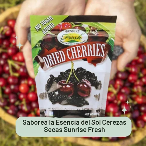 Vista 5 de Cerezas Dulces Secas Sunrise Fresh, Sin Endulzar, Sin Azúcar Añadido, Sabor a Fruta Fresca, Bolsa de 1 lb Bolsa resellable, sin gluten, baja