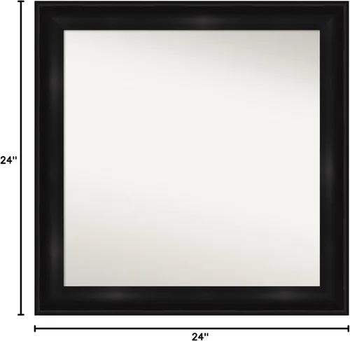 Vista 6 de Amanti Art Espejo personalizado, gran espejo de baño estrecho, espejo de pared o espejo de tocador de baño sobre el fregadero (24 x 24 pulgadas)