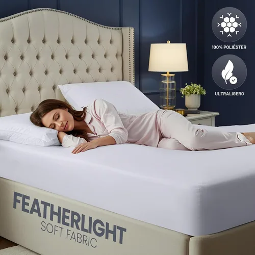 Vista 7 de Utopia Bedding – Protector de colchón impermeable de 5 lados tamaño individual, funda de colchón transpirable premium, estilo ajustado con bolsillos