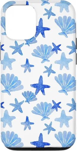 Vista 28 de Funda para iPhone 16 Coastal Nieta Azul Preppy Shells Estrellas de mar Océano Lindo Caso