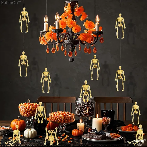 Vista 10 de KatchOn, Huge Pack of 12 Halloween Mini Skeletons Figure - 6-inch