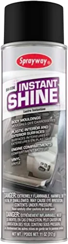 Vista 2 de Sprayway SW936-12PK Aerosol Instant Shine Limpiador y protector de vinilo, 11 onzas, paquete de 12, blanco