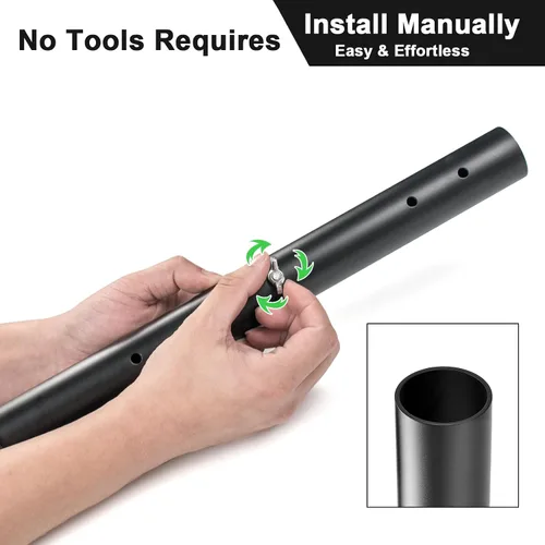 Vista 6 de Paquete de 4 extensores plegables de patas de mesa, elevadores de acero altamente duraderos, extensiones de patas de mesa para patas rectas