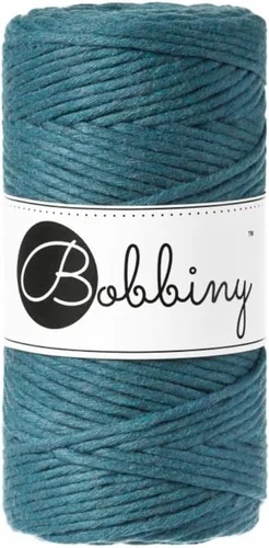 Vista 31 de Bobbiny Cordón regular de macramé de una sola capa de 0.118 pulgadas (azul), 108 yds/330 pies (100% algodón reciclado)