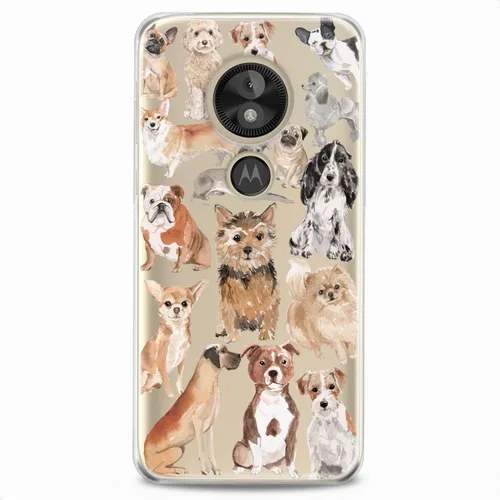 Vista 8 de Funda de TPU compatible con Motorola G9 G8 Plus G7 E20 P40 Z4 Edge 20 G22 Stylus Puppy Girls Flexible Silicona Corgi Animal Mujeres Lindo Pomerania