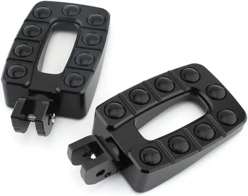 Vista 2 de Par de reposapiés de bicicleta deportiva antideslizante para Ducati Scrambler 800 400 1100 2013-2023, pedal de reposapiés delantero y trasero (negro)