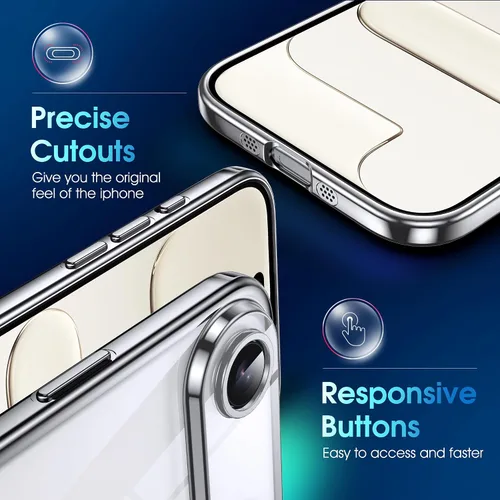 Vista 388 de Supdeal Funda cristalina transparente para iPhone 11, [No se amarillea] [Protección de la cámara] [Probado contra caídas de grado militar] Funda