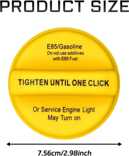 Vista 2 de Tapa de combustible de repuesto E85 para Chevy Silverado 1500 2500 3500 HD Avalanche Tahoe Escalade GMC Sierra 2012 2013 2014, tapa del tanque