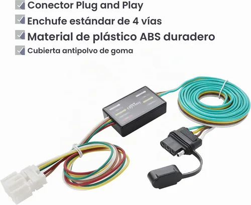 Vista 4 de Oyviny Arnés de cableado de remolque de 4 pines personalizado para Honda CR-V 2007-2011, CRV Arnés de remolque CRV Cable de enganche de remolque
