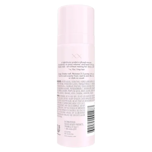 Vista 2 de Nexxus Mousse de cabello para volumen medio de sujeción con tecnología STYLEPROTECT, 2 onzas