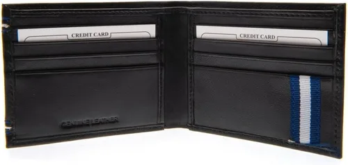 Vista 2 de Tottenham Hotspur Cartera cosida de cuero FC (talla única) (negro)