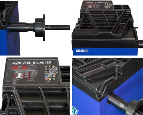 Vista 8 de XK Cambiador de neumáticos de 1.5 caballos de potencia, combo balanceador con abrazadera de llanta 580-680 Max Tire Diameter 37 in 2.0HP Multi