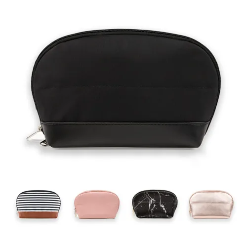 Vista 14 de Ethereal Bolsa de maquillaje de viaje, bolsa de cosméticos transparente, organizador de maquillaje, bolsa de aseo aprobada por la TSA, bolsa