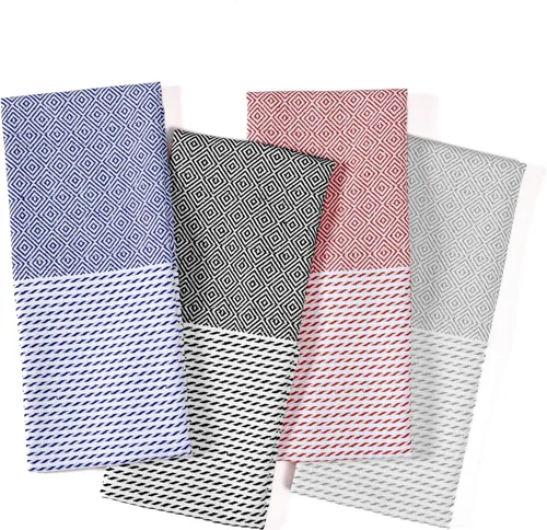 Vista 66 de TWINY threads Juego de toallas de cocina con diseño de diamante, 100% algodón, trapos grandes y trapos de lavado, absorbentes de secado rápido