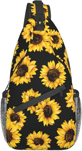 Vista 2 de Yamegoun Bolso bandolera para mujer y hombre, mochila cruzada para viajes, senderismo, casual, deporte, escalada, corredores, mochila impermeable