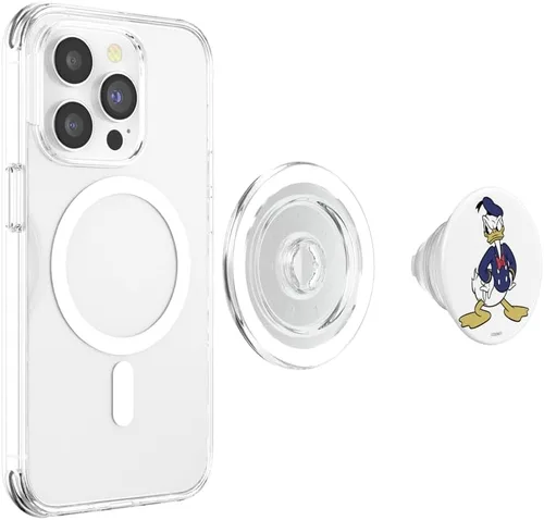 Vista 4 de Disney Mickey And Friends Donald Duck Angry Portrait PopSockets MagSafe PopGrip para iPhone