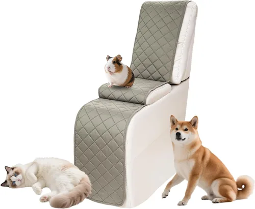 Vista 122 de Fundas impermeables para sofá reclinable seccional en forma de L, 7 piezas, antideslizantes, lavables, juego de fundas reclinables para mascotas
