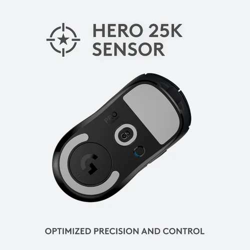 Vista 4 de Logitech G PRO X SUPERLIGHT - Mouse inalámbrico para juegos + alfombrilla grande y gruesa para mouse G740