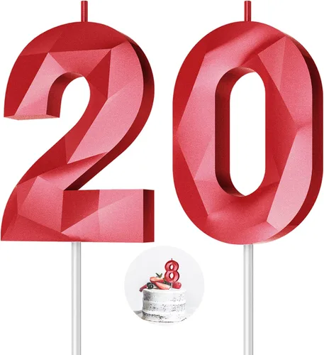 Vista 103 de Velas de cumpleaños con números (0 velas negras), forma de diamante 3D, decoración de pastel de feliz cumpleaños para niños y hombres, cumpleaños