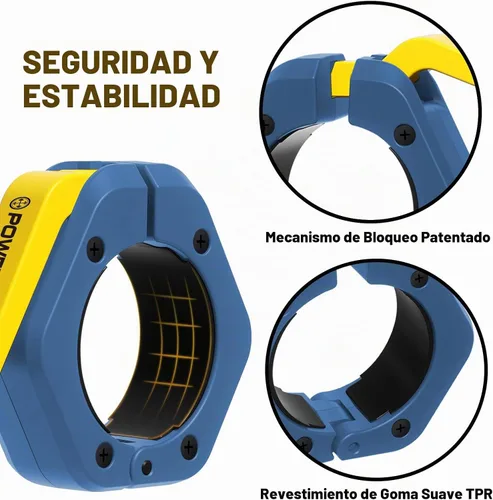 Vista 6 de POWER GUIDANCE Pinzas de barra para pesas, solo para abrazaderas olímpicas de 2 pulgadas, abrazaderas de peso antideslizantes, collar de barra